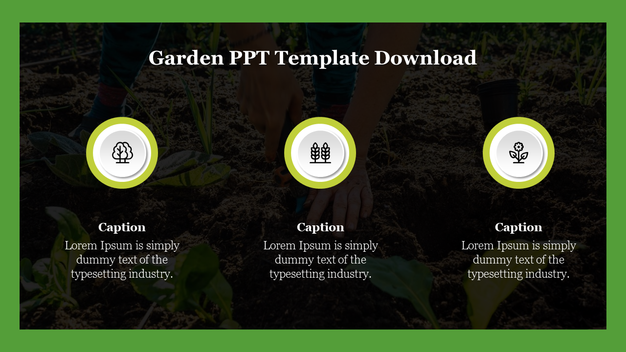 Garden Ppt Template Free Download